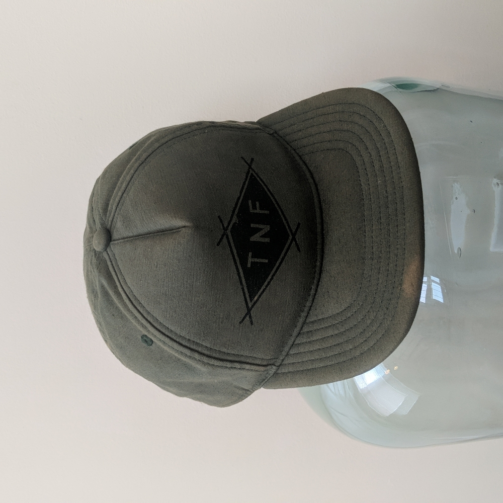 The North Face Unisex Green Snapback Flat Bill Cap